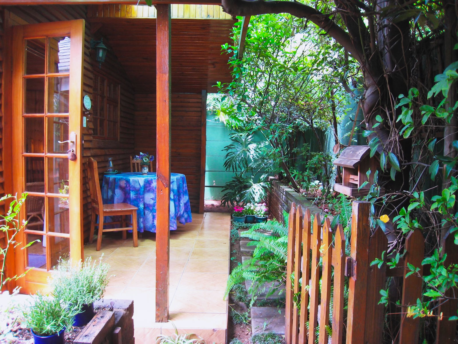 the cabin front